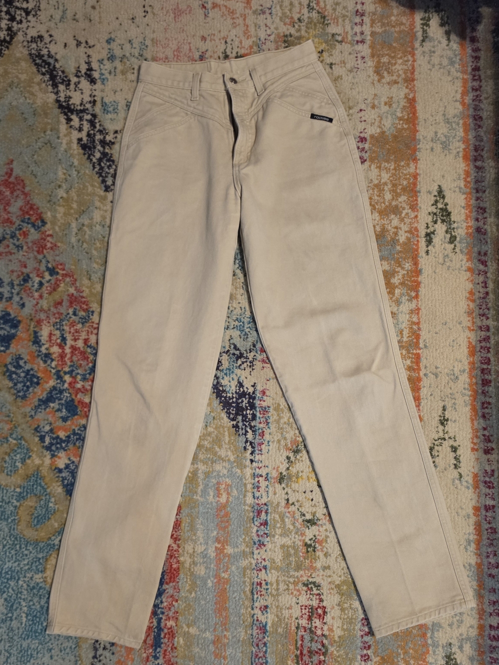 Rockies Women's Straight-Leg Jeans in Light Beige